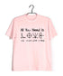 Mathematics All you need is Love Nerd Wordplay Casual Graphic Printed T-Shirt for Men
